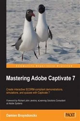 Book cover of Mastering Adobe Captivate 7 by Damien Bruyndonckx