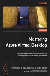 Book cover of Mastering Azure Virtual Desktop by Ryan Mangan