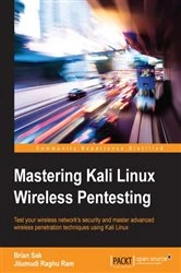 Book cover of Mastering Kali Linux Wireless Pentesting by Jilumudi Raghu Ram