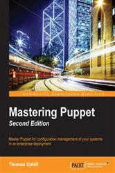 Book cover of Mastering Puppet (2nd ed.) by Thomas Uphill