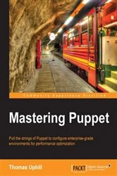 Book cover of Mastering Puppet by Thomas Uphill