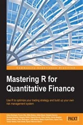 Book cover of Mastering R for Quantitative Finance by Edina Berlinger