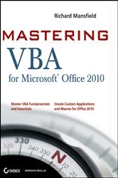 Book cover of Mastering VBA for Office 2010 by Richard Mansfield