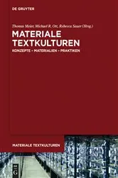 Book cover of Materiale Textkulturen by Thomas Meier
