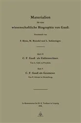 Book cover of Materialien für eine wissenschaftliche Biographie von Gauß by F. Klein
