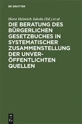 Book cover of Materialien zur Entstehungsgeschichte des BGB by Horst Heinrich Jakobs