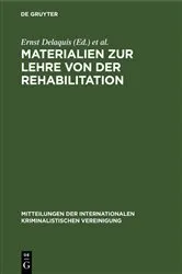 Book cover of Materialien zur Lehre von der Rehabilitation by Ernst Delaquis