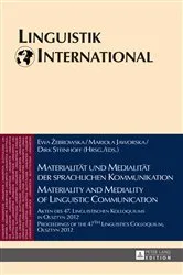 Book cover of Materialitaet und Medialitaet der sprachlichen Kommunikation / Materiality and Mediality of Linguistic Communication by Heinrich Weber