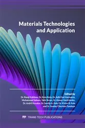 Book cover of Materials Technologies and Application by Ramji Kalidoss