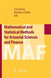 Book cover of Mathematical and Statistical Methods for Actuarial Sciences and Finance by Cira Perna