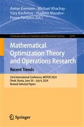 Book cover of Mathematical Optimization Theory and Operations Research: Recent Trends by Unknown