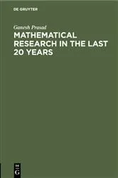 Book cover of Mathematical Research in the last 20 years by Ganesh Prasad