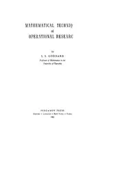Book cover of Mathematical Techniques of Operational Research by Unknown