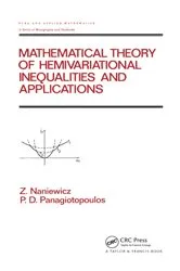 Book cover of Mathematical Theory of Hemivariational Inequalities and Applications by Zdzistaw Naniewicz