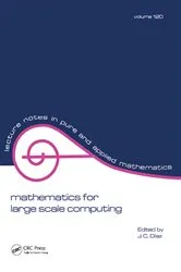 Book cover of Mathematics for Large Scale Computing by Julio Diaz