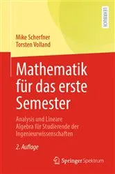 Book cover of Mathematik für das erste Semester (2nd ed.) by Mike Scherfner