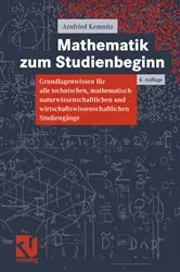 Book cover of Mathematik zum Studienbeginn (4th ed.) by Arnfried Kemnitz