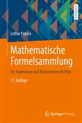 Book cover of Mathematische Formelsammlung (13th ed.) by Lothar Papula