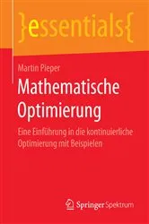 Book cover of Mathematische Optimierung by Martin Pieper
