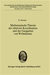 Book cover of Mathematische Theorie der relativen Koordination und der Gangarten von Wirbeltieren by H. Meineke