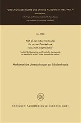 Book cover of Mathematische Untersuchungen zur Schalentheorie by Fritz Reutter