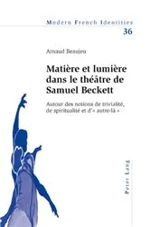 Book cover of Matière et lumière dans le théâtre de Samuel Beckett by Peter Collier