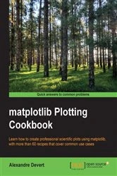 Book cover of matplotlib Plotting Cookbook by Alexandre Devert