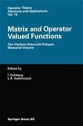 Book cover of Matrix and Operator Valued Functions by I. Gohberg