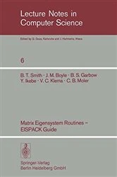Book cover of Matrix Eigensystem Routines - EISPACK Guide by B.T. Smith