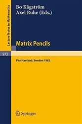 Book cover of Matrix Pencils by B. KagstrÃ¶m