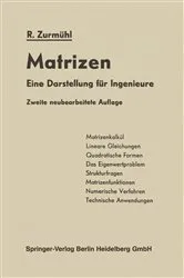 Book cover of Matrizen (2nd ed.) by Rudolf Zurmühl