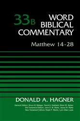 Book cover of Matthew 14-28, Volume 33B by Donald A. Hagner