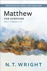 Book cover of Matthew for Everyone, Part 1 by N.T. Wright
