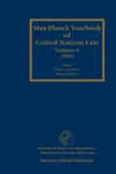 Book cover of Max Planck Yearbook of United Nations Law by J.A. Frowein