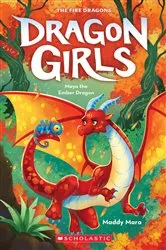 Book cover of Maya the Ember Dragon (Dragon Girls #18) by Maddy Mara