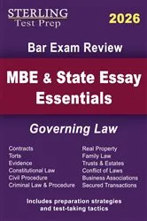 Book cover of MBE and State Essay Essentials by Sterling Test Prep