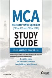 Book cover of MCA Microsoft Office Specialist (Office 365 and Office 2019) Study Guide by Eric Butow