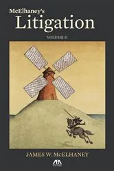 Book cover of McElhaney's Litigation, Volume II by James Willson McElhaney
