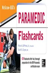 Book cover of McGraw Hill's Paramedic Flashcards by Unknown