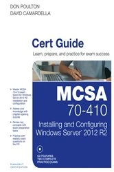 Book cover of MCSA 70-410 Cert Guide R2 by Don Poulton