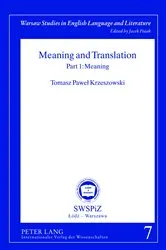 Book cover of Meaning and Translation by Jacek Fisiak