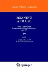 Book cover of Meaning and Use by A. Margalit