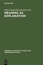 Book cover of Meaning as Explanation by Unknown