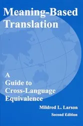 Book cover of Meaning-Based Translation (2nd ed.) by Unknown