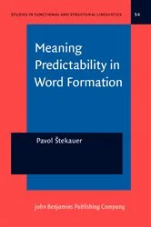 Book cover of Meaning Predictability in Word Formation by Unknown