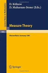 Book cover of Measure Theory, Oberwolfach 1981 by Unknown