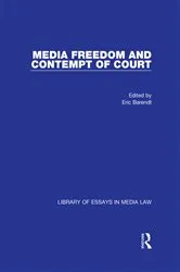 Book cover of Media Freedom and Contempt of Court by Eric Barendt