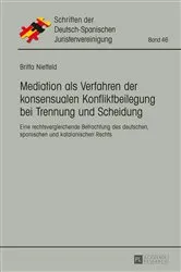 Book cover of Mediation als Verfahren der konsensualen Konfliktbeilegung bei Trennung und Scheidung by Unknown