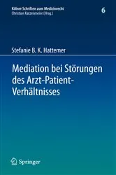 Book cover of Mediation bei Störungen des Arzt-Patient-Verhältnisses by Unknown
