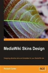 Book cover of MediaWiki Skins Design by Richard Carter